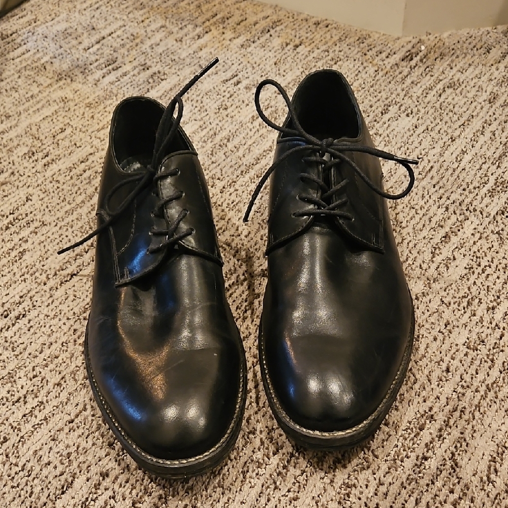 Classic Black Men's Leather Shoes